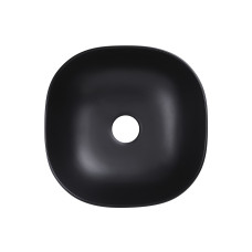 Qtap Раковина-чаша Kolibri 410x410x150 Matt black QT10112144MBMBN
