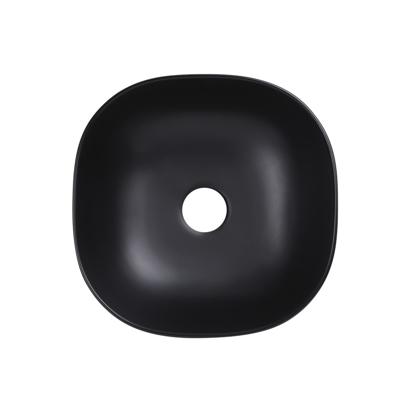 Qtap Раковина-чаша Kolibri 410x410x150 Matt black QT10112144MBMBN