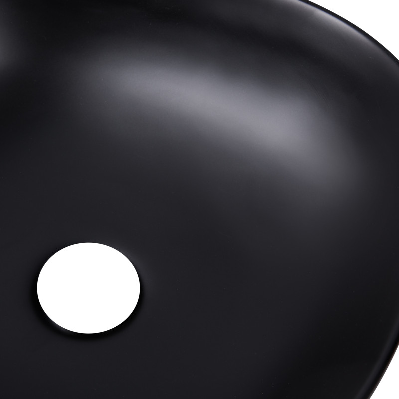 Qtap Раковина-чаша Kolibri 410x410x150 Matt black QT10112144MBMBN