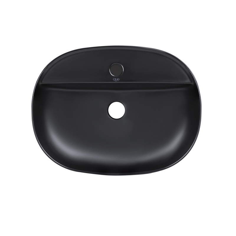 Qtap Раковина-чаша Scorpio 505х385х120 Matt black QT142202MBMBN