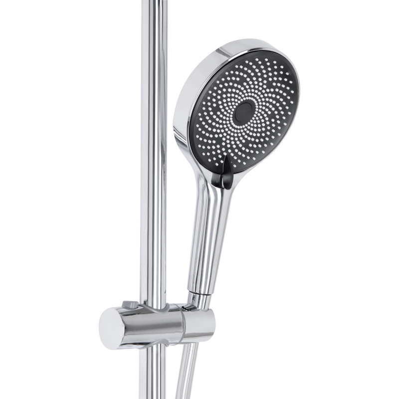 Qtap Душова система універсальна Slavonice на три споживача (з виливом) QTSLA111CRM45909 Chrome