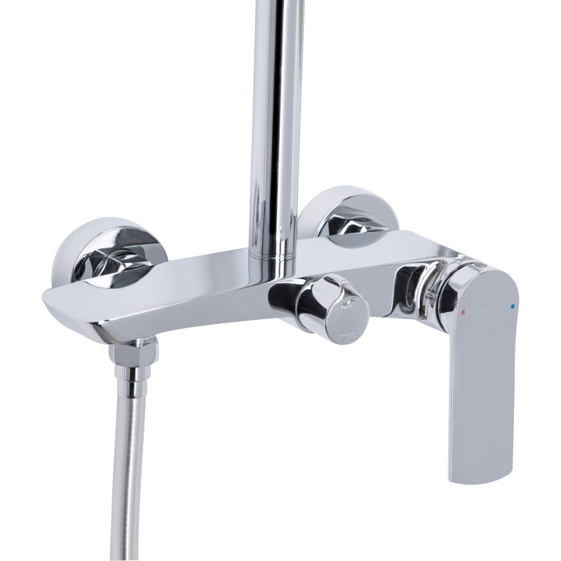 Qtap Душова система для душу Slavonice на два споживача QTSLA110CRM45912 Chrome