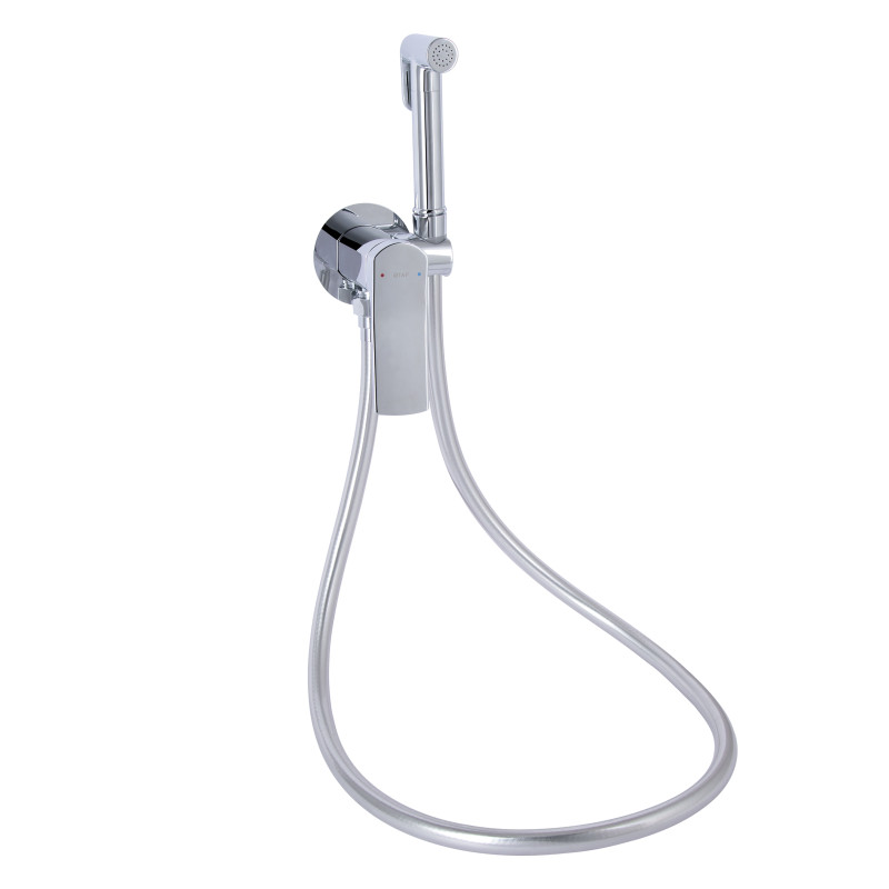 Qtap Набор для гігієнічного душу Slavonice округлий QTSLA262CRM45915 Chrome