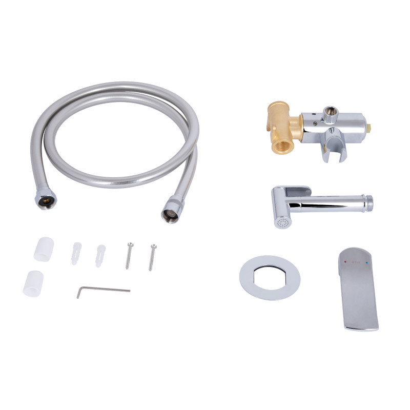 Qtap Набор для гігієнічного душу Slavonice округлий QTSLA262CRM45915 Chrome