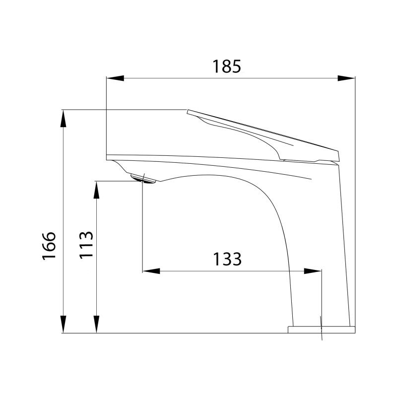 Qtap Змішувач для раковини Vlasta New QTVLA270GMB45641 Gunmetal Black PVD