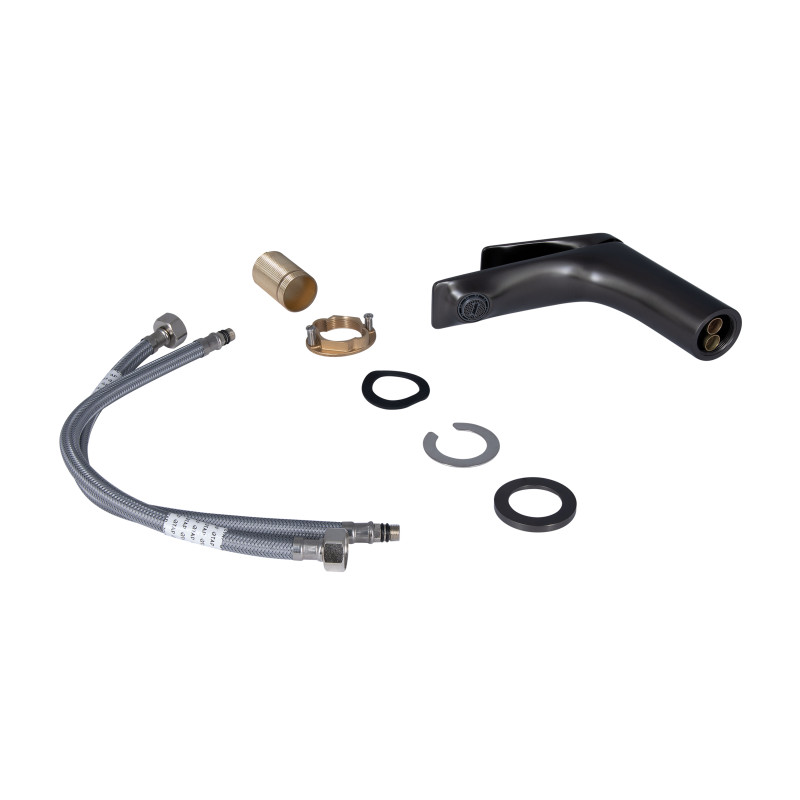 Qtap Змішувач для раковини Vlasta New QTVLA270GMB45641 Gunmetal Black PVD