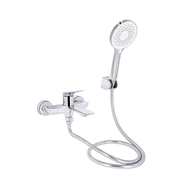 Qtap Змішувач для ванни Vlasta New (з душовим гарнітуром) QTVLA259CRM45642 Chrome