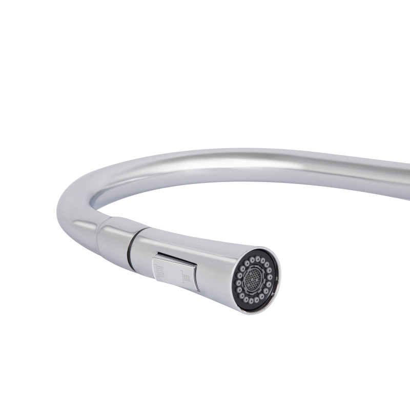 Qtap Змішувач для кухні Vlasta New з висувним виливом QTVLA344CRM45646 Chrome