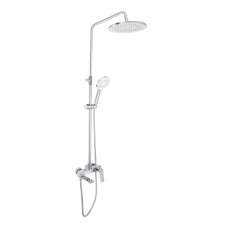 Qtap Душова система універсальна Vlasta New на три споживача (з виливом) QTVLA111CRM45650 Chrome