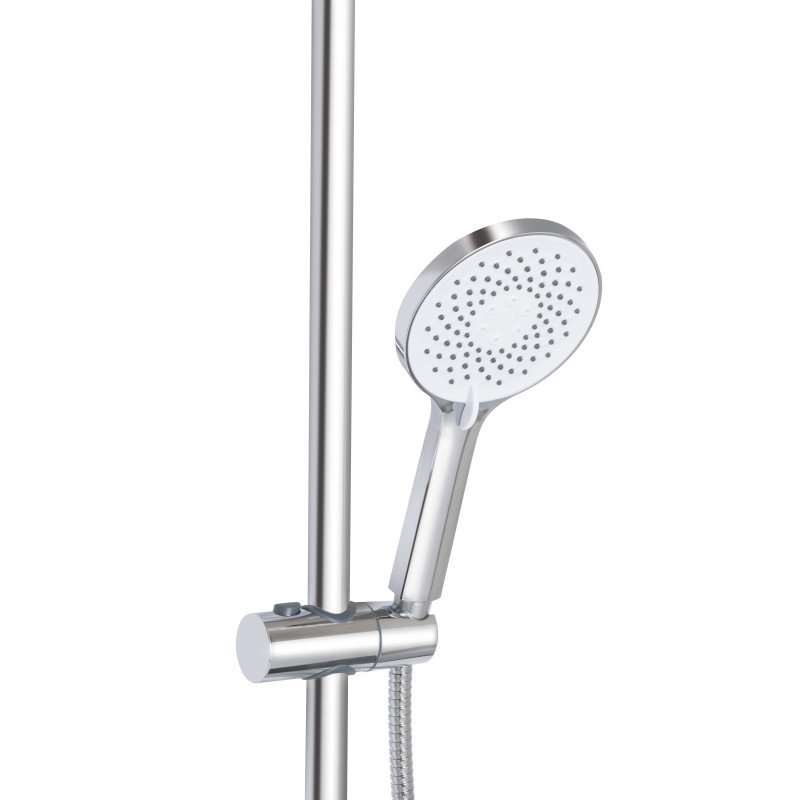 Qtap Душова система універсальна Vlasta New на три споживача (з виливом) QTVLA111CRM45650 Chrome