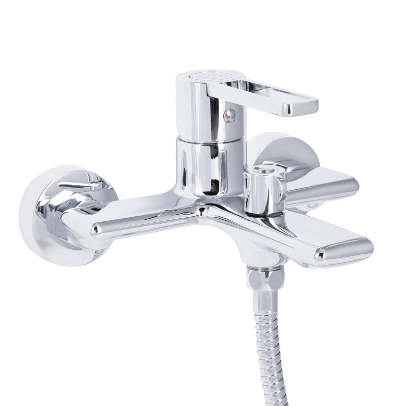 Qtap Змішувач для ванни Taurus (з душовим гарнітуром) QTTAU259CRM45661 Chrome