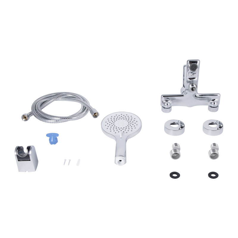 Qtap Змішувач для ванни Taurus (з душовим гарнітуром) QTTAU259CRM45661 Chrome