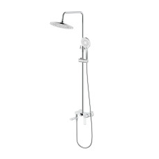 Qtap Душова система універсальна Taurus на три споживача (з виливом) QTTAU111CRM45665 Chrome