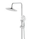 Qtap Душова система універсальна Taurus на три споживача (з виливом) QTTAU111CRM45665 Chrome