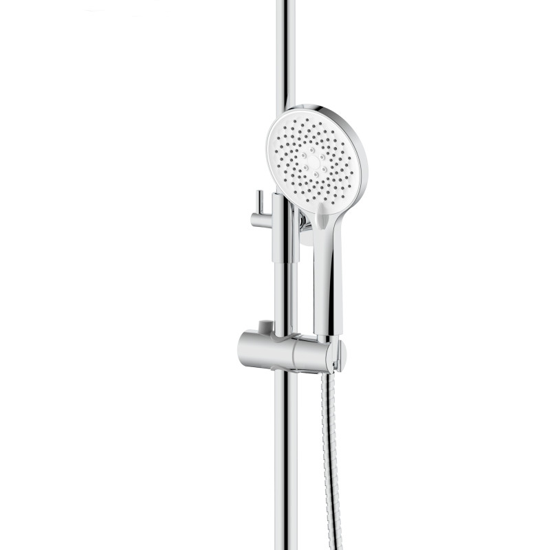 Qtap Душова система універсальна Taurus на три споживача (з виливом) QTTAU111CRM45665 Chrome