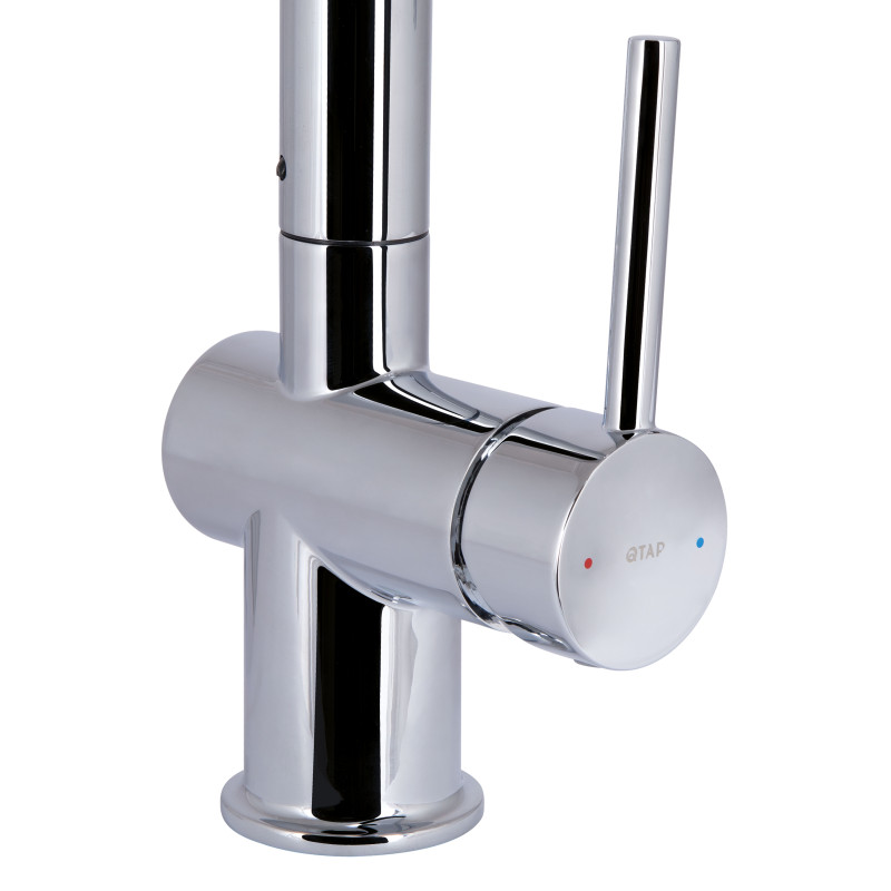 Qtap Змішувач для кухні Rozcesti з висувним виливом з підключенням для питної води QTROZ367CRM45941 Chrome