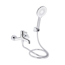 Qtap Змішувач для ванни Cardinal (з душовим гарнітуром) QTCAR259CRM45656 Chrome