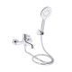 Qtap Змішувач для ванни Cardinal (з душовим гарнітуром) QTCAR259CRM45656 Chrome