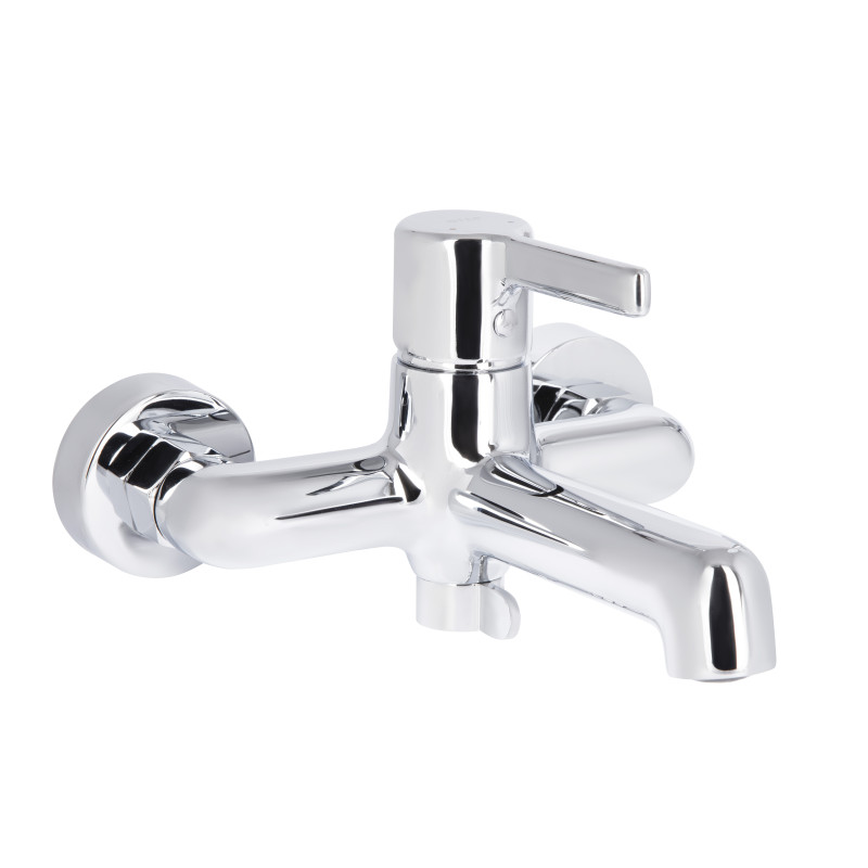 Qtap Змішувач для ванни Cardinal (з душовим гарнітуром) QTCAR259CRM45656 Chrome