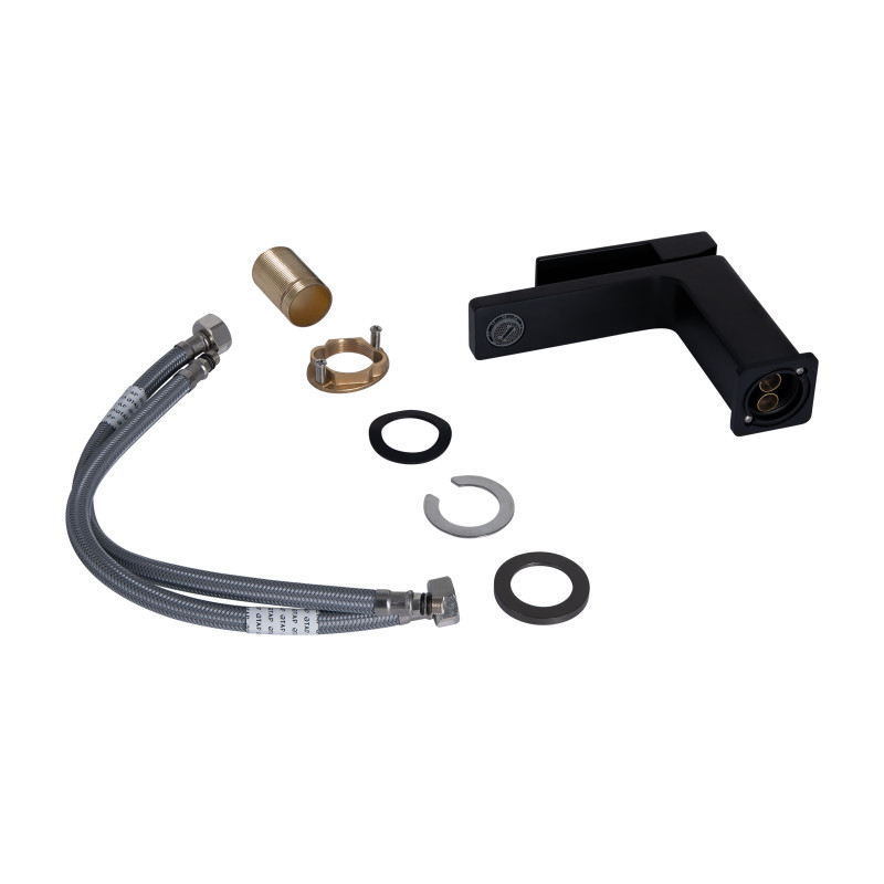 Qtap Змішувач для раковини Gemini QTGEM270BLM45674 Black Matt