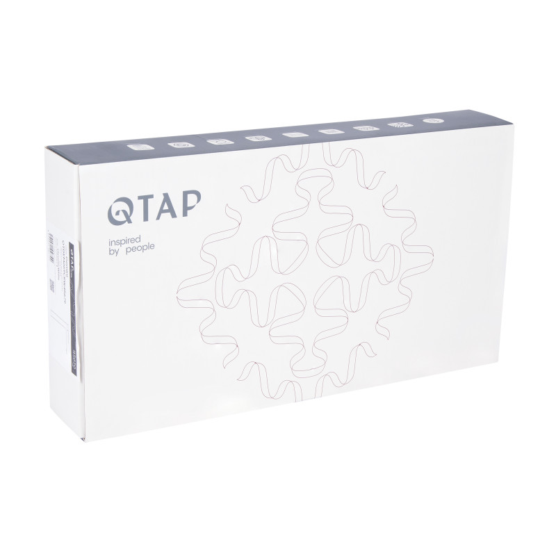 Qtap Змішувач для раковини Gemini високий QTGEM269CRW45679 Chrome/White