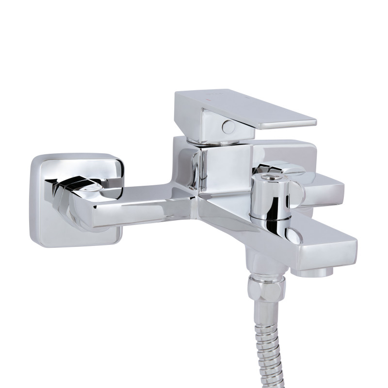 Qtap Змішувач для ванни Gemini (з душовим гарнітуром) QTGEM259CRM45681 Chrome