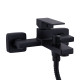 Qtap Змішувач для ванни Gemini (з душовим гарнітуром) QTGEM259BLM45682 Black Matt
