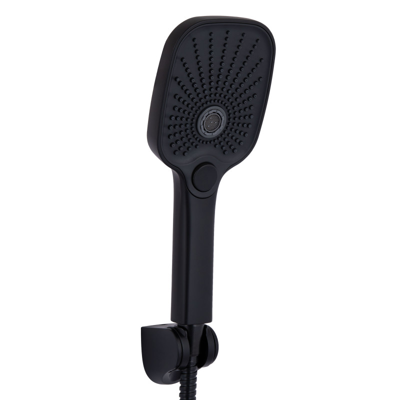 Qtap Змішувач для ванни Gemini (з душовим гарнітуром) QTGEM259BLM45682 Black Matt