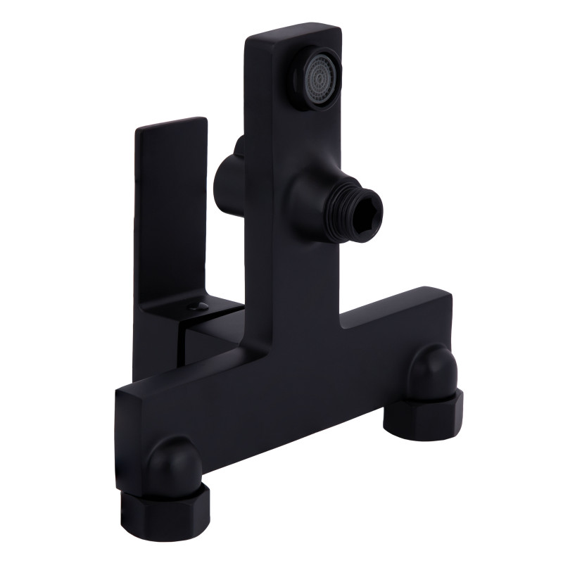 Qtap Змішувач для ванни Gemini (з душовим гарнітуром) QTGEM259BLM45682 Black Matt