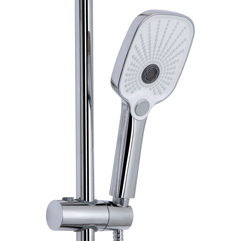 Qtap Душова система універсальна Gemini на три споживача (з виливом) QTGEM111CRM45685 Chrome