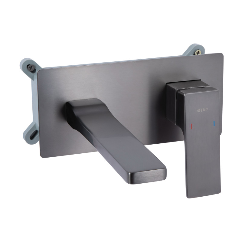 Qtap Змішувач для раковини Gemini прихованого монтажу QTGEM273GMB45695 Gunmetal Black PVD