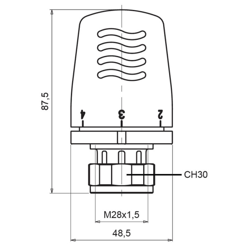 Icma Термоголовка 28х1,5 №1100 (821100AC20)
