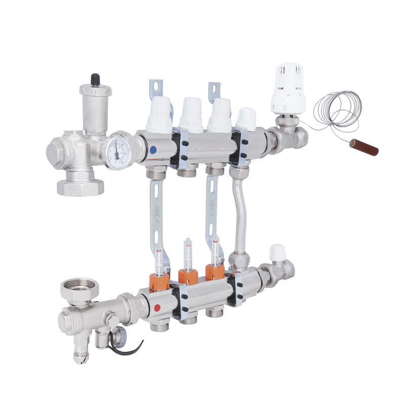 Колекторна група Icma 3/4" 3 виходи, з витратоміром №A2K013 (A2K013APH06)