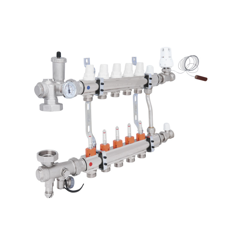 Колекторна група Icma 3/4" 5 виходів, з витратоміром №A2K013 (A2K013APQ06)