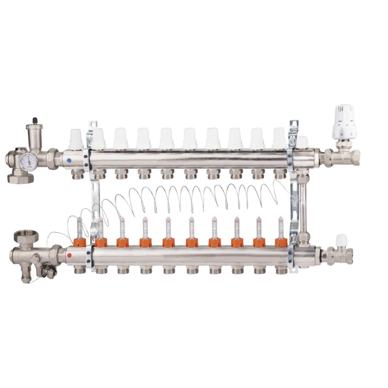 Колекторна група Icma 3/4" 10 виходів, з витратоміром №A2K013 (A2K013APM06)