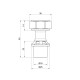 Icma Перехідник прес 16х3/4" ВР з накидною гайкою №416 (81416AEGH06)