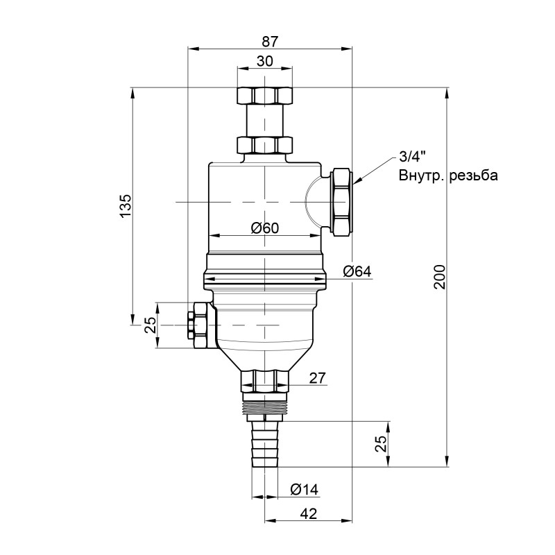 Icma Фільтр з магнітом 3/4" №747 (82747AE05)