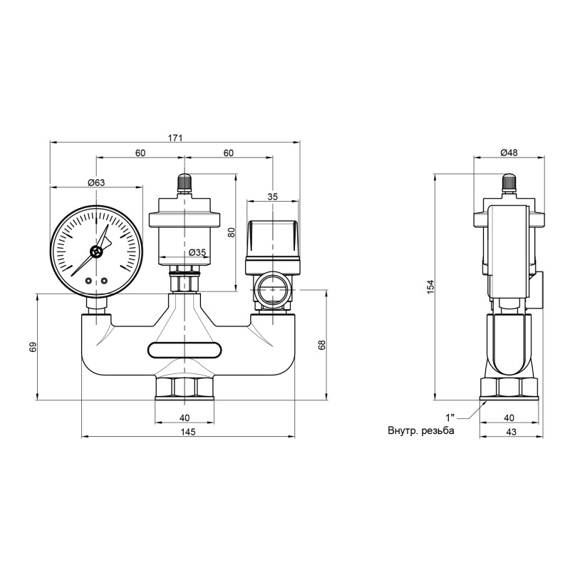 Icma Група безпеки котла №GS02 (91GS02OO20)