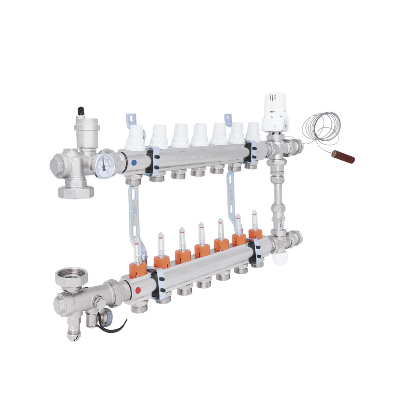 Колекторна група Icma 1" 7 виходів, з витратоміром №K0111 (A1K013APR06)