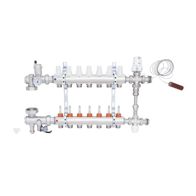 Колекторна група Icma 1" 7 виходів, з витратоміром №K0111 (A1K013APR06)