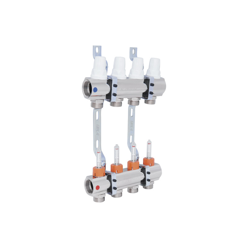 Колектор Icma 1" 4 виходи, з витратомірами №K013 (87K013PJ06)