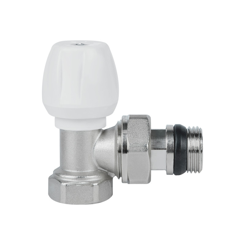 Icma Кран радіаторний 1/2" з антипротіканням кутовий з ручкою №802+940 (82802AD06940)