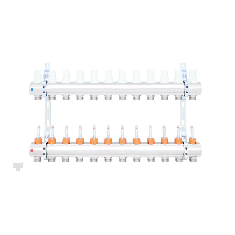 Колектор Icma 1" 12 виходів, з витратомірами №K013 (87K013PU06)