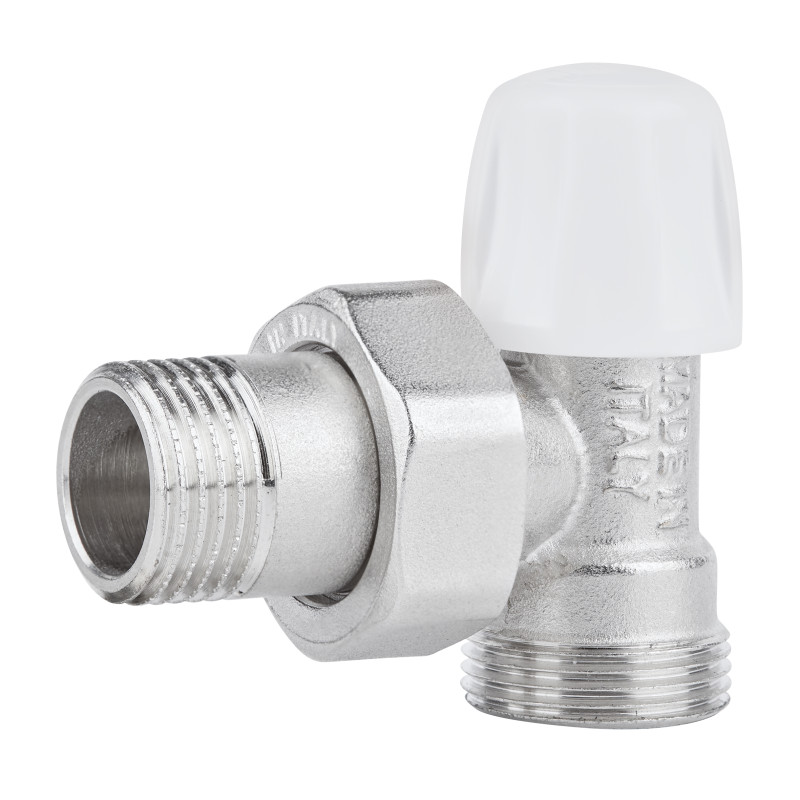 Icma Кран радіаторний 1/2" кутовий під фітінг, без ручки №827 (82827AD06)