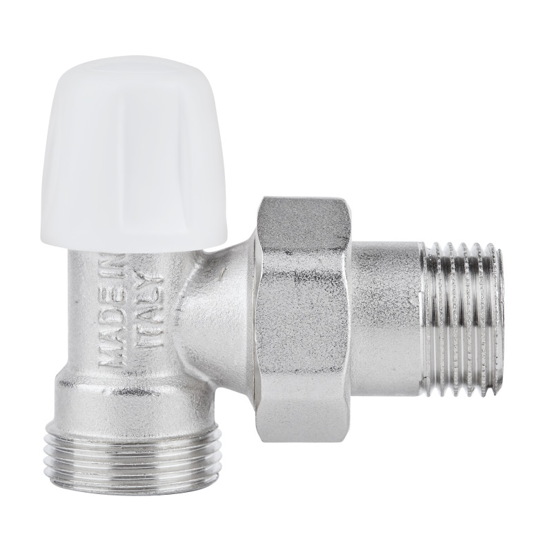 Icma Кран радіаторний 1/2" кутовий під фітінг, без ручки №827 (82827AD06)