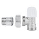 Icma Кран радіаторний 1/2" кутовий під фітінг, без ручки №827 (82827AD06)