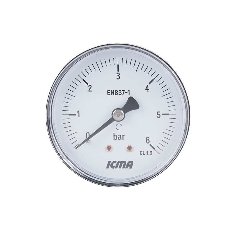 Icma Манометр 1/4" 0-6 бар, заднє підключення №243 (91243AB06)