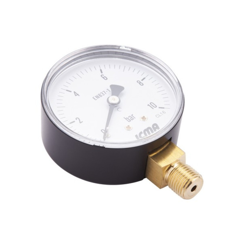 Icma Манометр 1/4" 0-6 бар, нижнє підключення №244 (91244AB10)