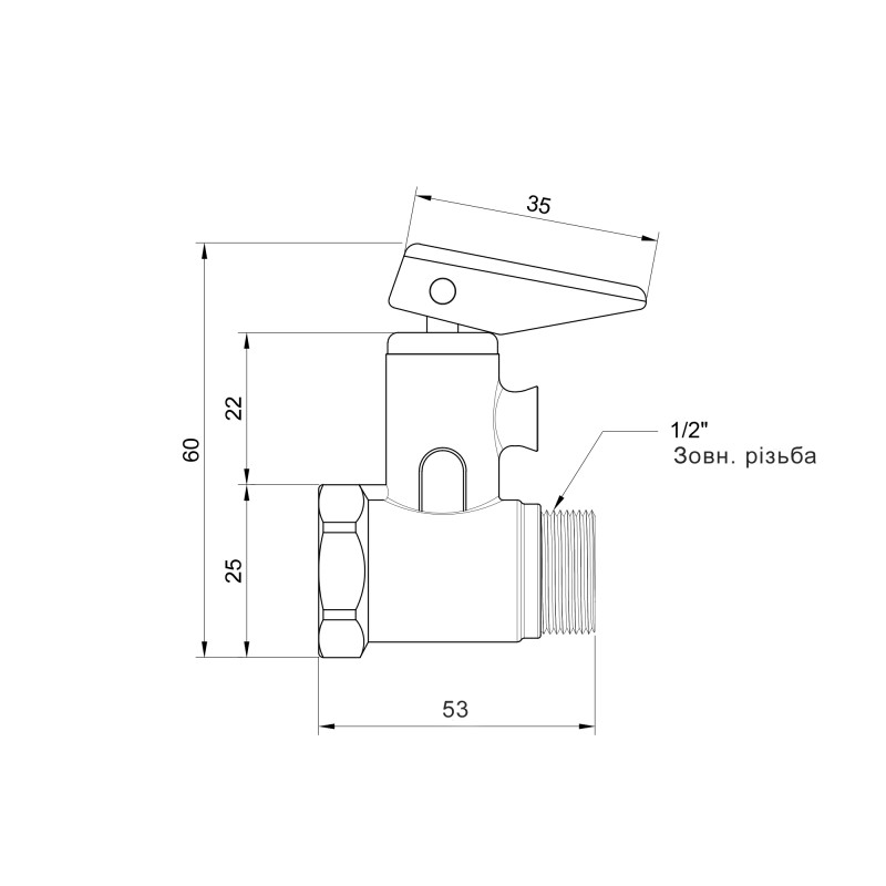 Icma Подрывной клапан 1/2" №GS09 (91GS09AD06)