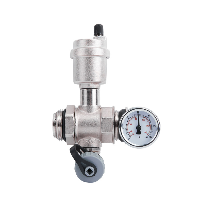 Зливна група Icma 1" з відводом повітря і термометром №205 (87205AF06)